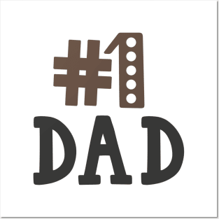 Number One dad Posters and Art